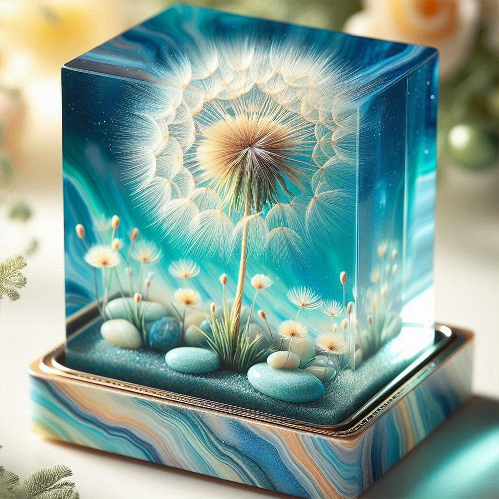 Diamond Painting - Full Round - Dandelion cube (30*30CM)