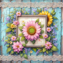 Load image into Gallery viewer, Diamond Painting - Full Round - Pink sunflower (30*30CM)
