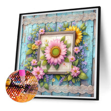 Load image into Gallery viewer, Diamond Painting - Full Round - Pink sunflower (30*30CM)

