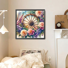 Load image into Gallery viewer, Diamond Painting - Full Round - Rose flower wheel (30*30CM)
