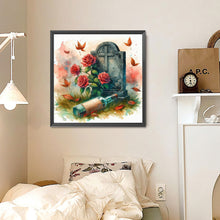 Load image into Gallery viewer, Diamond Painting - Full Round - Red rose grave (30*30CM)
