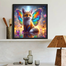 Load image into Gallery viewer, Diamond Painting - Full Round - Colorful feather butterfly fox (40*40CM)
