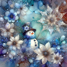 Load image into Gallery viewer, Diamond Painting - Full Round - Snowflake snowman (40*40CM)
