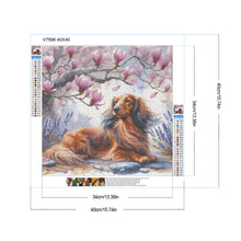 Load image into Gallery viewer, Diamond Painting - Full Round - Magnolia dachshund (40*40CM)
