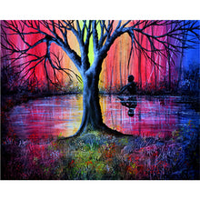 Load image into Gallery viewer, 6pcs Round Diamond Painting Set - Landscape (40*30CM)

