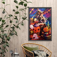 Load image into Gallery viewer, Diamond Painting - Full Round - Halloween witch (40*60CM)
