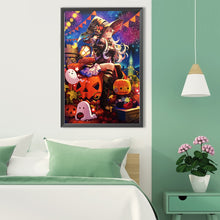 Load image into Gallery viewer, Diamond Painting - Full Round - Halloween witch (40*60CM)
