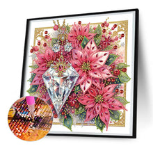 Load image into Gallery viewer, Diamond Painting - Partial Special Shaped - Crystal poinsettia (30*30CM)
