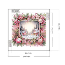Load image into Gallery viewer, Diamond Painting - Partial Special Shaped - Christmas snow town (30*30CM)
