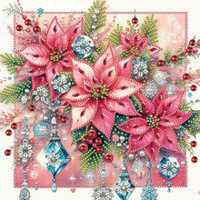 Load image into Gallery viewer, Diamond Painting - Partial Special Shaped - Blue crystal poinsettia (30*30CM)

