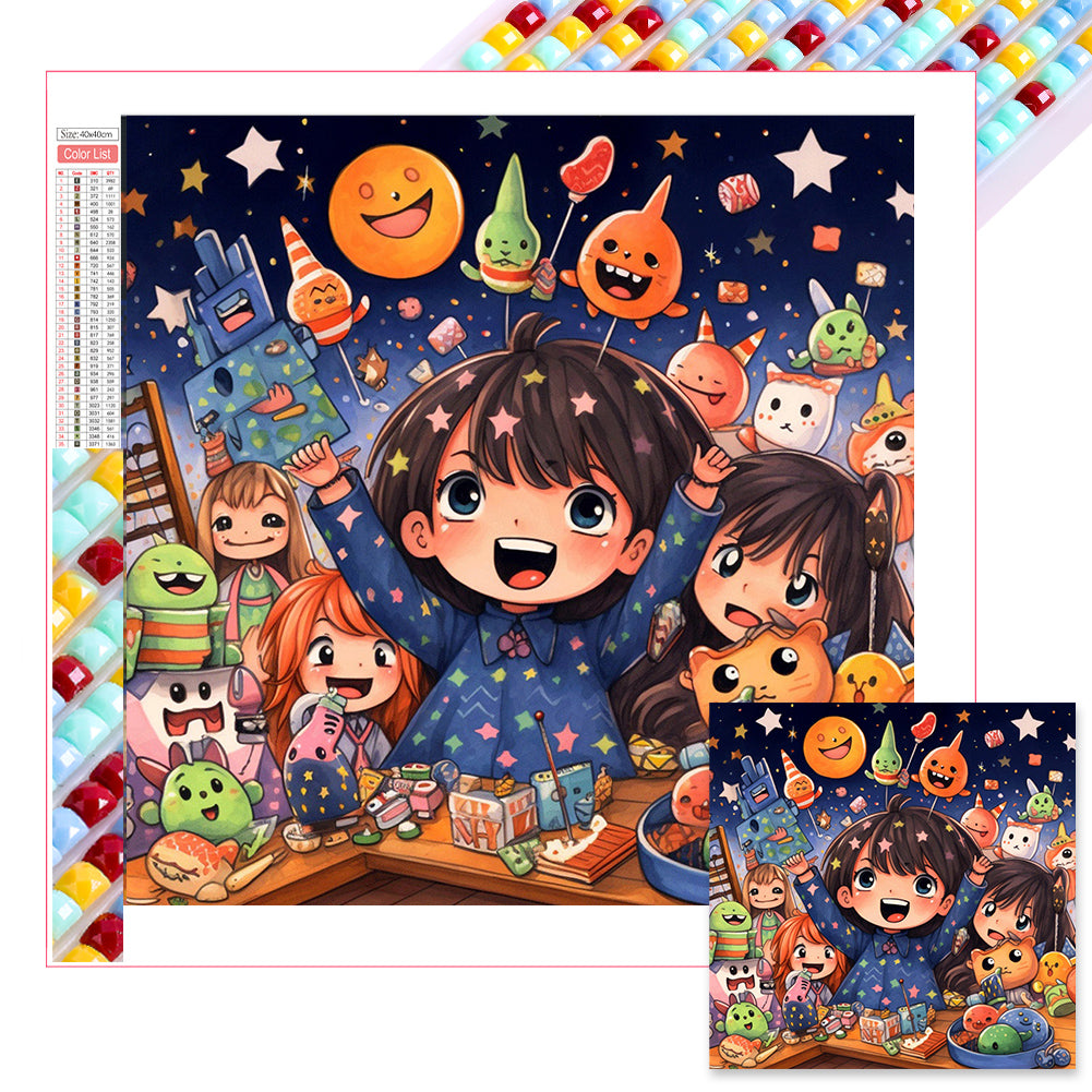 Diamond Painting - Full Square - Halloween child (40*40CM)