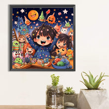 Load image into Gallery viewer, Diamond Painting - Full Square - Halloween child (40*40CM)
