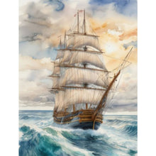 Load image into Gallery viewer, Diamond Painting - Full Square - Sailboat (30*40CM)
