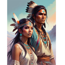 Load image into Gallery viewer, Diamond Painting - Full Round - Indian couple (30*40CM)
