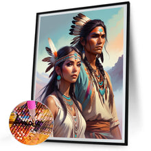 Load image into Gallery viewer, Diamond Painting - Full Round - Indian couple (30*40CM)
