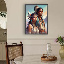 Load image into Gallery viewer, Diamond Painting - Full Round - Indian couple (30*40CM)
