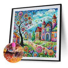 Load image into Gallery viewer, Diamond Painting - Full Round - Colorful house street (40*40CM)
