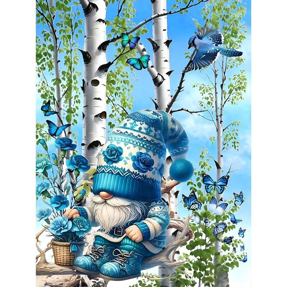 Diamond Painting - Full Round - Flower gnome (30*40CM)