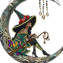 Load image into Gallery viewer, Mysterious Witch Diamond Art Hanging Pendant Acrylic Diamond Painting Home Decor
