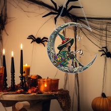 Load image into Gallery viewer, Mysterious Witch Diamond Art Hanging Pendant Acrylic Diamond Painting Home Decor

