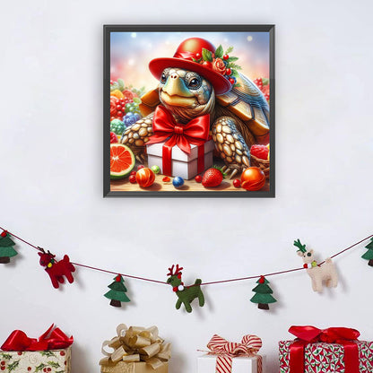 Diamond Painting - Full Round - Gift hat turtle (30*30CM)