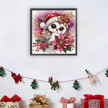 Load image into Gallery viewer, Diamond Painting - Full Round - Christmas cat head Eagle (30*30CM)
