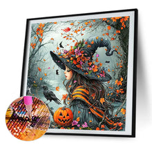 Load image into Gallery viewer, AB Diamond Painting - Full Round - Autumn Witch (40*40CM)

