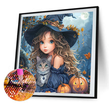 Load image into Gallery viewer, AB Diamond Painting - Full Round - Autumn Witch (40*40CM)
