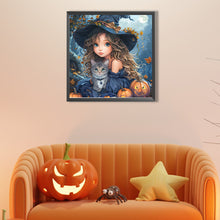 Load image into Gallery viewer, AB Diamond Painting - Full Round - Autumn Witch (40*40CM)
