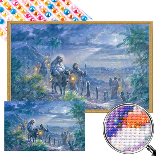 AB Diamond Painting - Full Round - Star-lit Road (60*45CM)