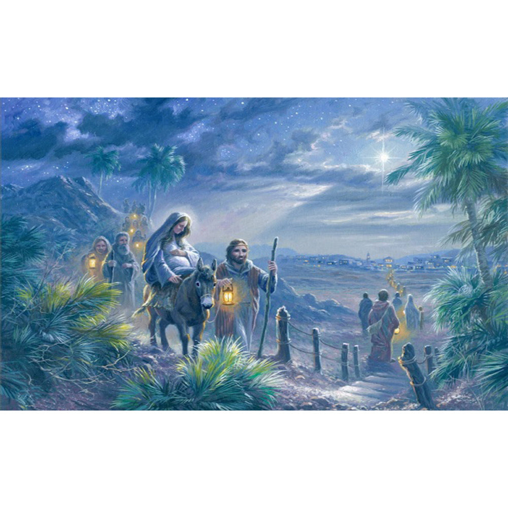 AB Diamond Painting - Full Round - Star-lit Road (60*45CM)