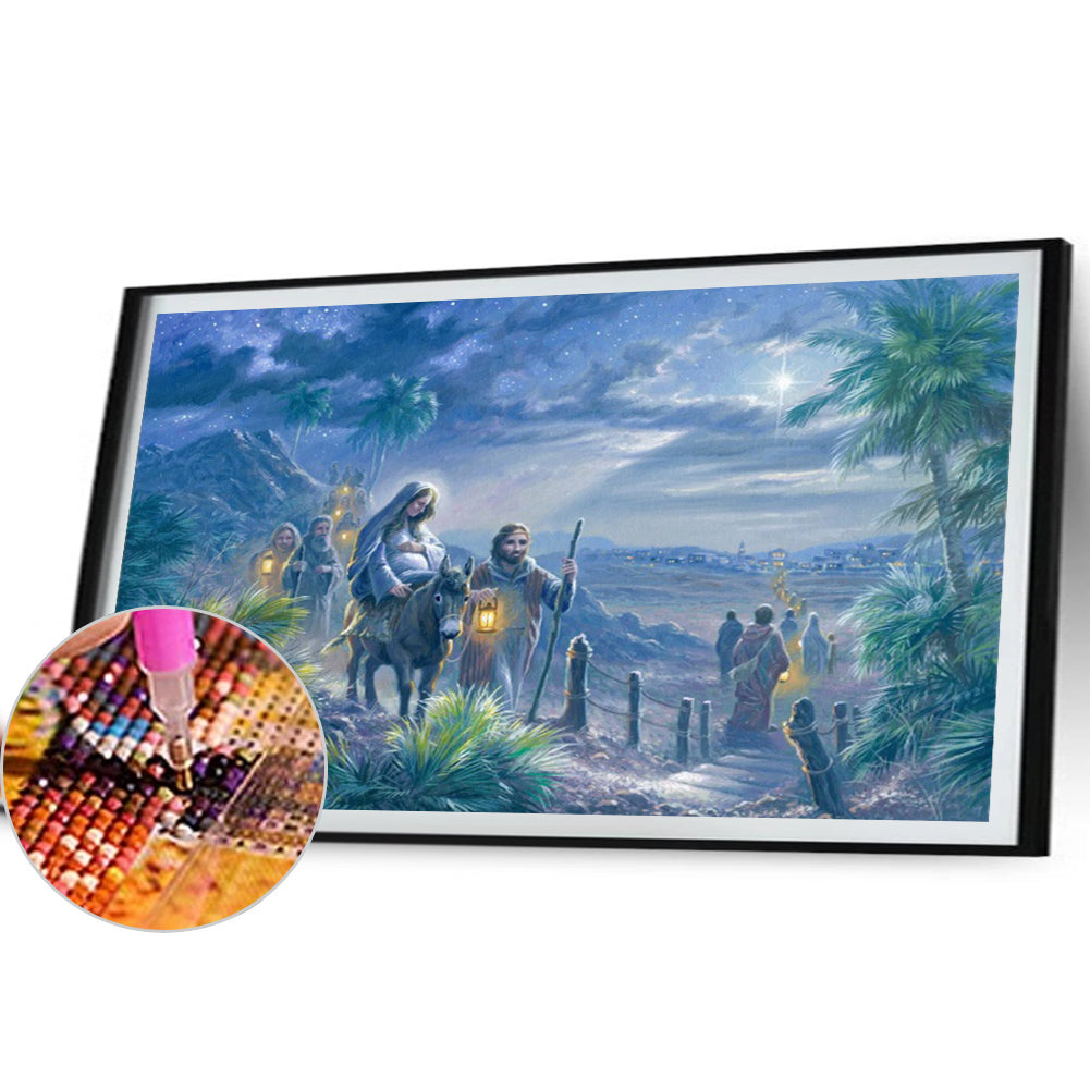 AB Diamond Painting - Full Round - Star-lit Road (60*45CM)