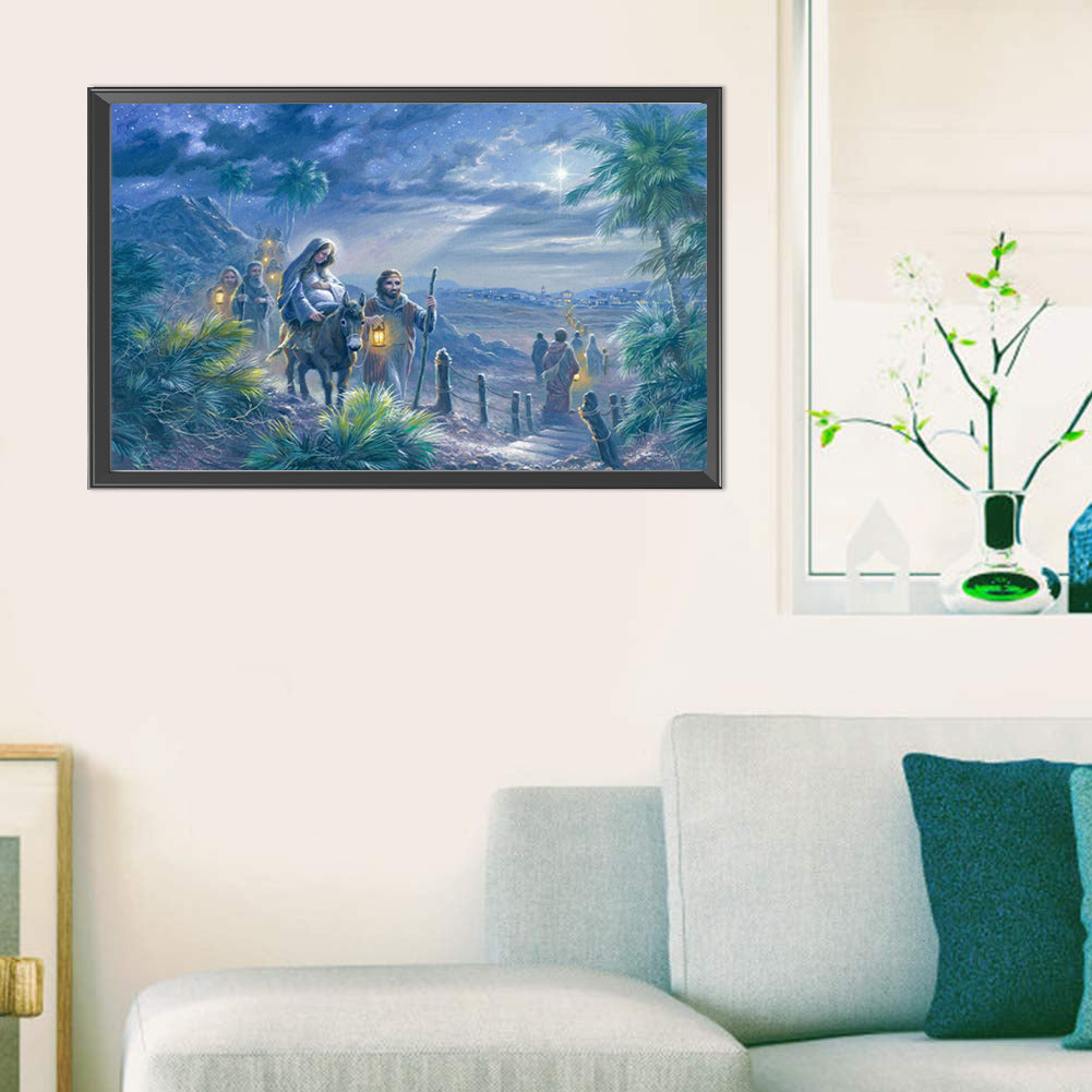 AB Diamond Painting - Full Round - Star-lit Road (60*45CM)