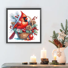 Load image into Gallery viewer, Diamond Painting - Partial Special Shaped - Christmas Cardinal (30*30CM)
