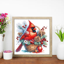 Load image into Gallery viewer, Diamond Painting - Partial Special Shaped - Christmas Cardinal (30*30CM)
