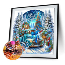 Load image into Gallery viewer, Diamond Painting - Partial Special Shaped - Christmas Car (30*30CM)
