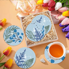 Load image into Gallery viewer, 8Pcs Wooden Leaves 5D Diamond Painting Kits Diamond Art Coasters for Party Decor

