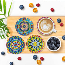 Load image into Gallery viewer, 8Pcs Wooden Leaves 5D Diamond Painting Kits Diamond Art Coasters for Party Decor
