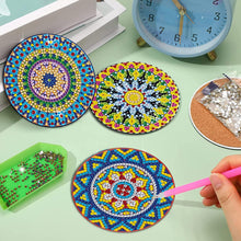 Load image into Gallery viewer, 8Pcs Wooden Leaves 5D Diamond Painting Kits Diamond Art Coasters for Party Decor
