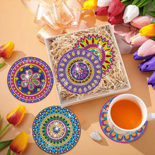 Load image into Gallery viewer, 8Pcs Wooden Leaves 5D Diamond Painting Kits Diamond Art Coasters for Party Decor
