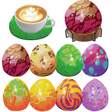 Load image into Gallery viewer, 8Pcs Wooden Leaves 5D Diamond Painting Kits Diamond Art Coasters for Party Decor
