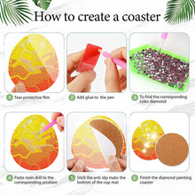 Load image into Gallery viewer, 8Pcs Wooden Leaves 5D Diamond Painting Kits Diamond Art Coasters for Party Decor
