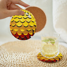Load image into Gallery viewer, 8Pcs Wooden Leaves 5D Diamond Painting Kits Diamond Art Coasters for Party Decor
