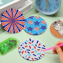 Load image into Gallery viewer, 8Pcs Wooden Leaves 5D Diamond Painting Kits Diamond Art Coasters for Party Decor
