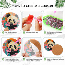 Load image into Gallery viewer, 8Pcs Wooden Leaves 5D Diamond Painting Kits Diamond Art Coasters for Party Decor
