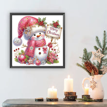 Load image into Gallery viewer, Diamond Painting - Partial Special Shaped - Christmas Snowman (30*30CM)
