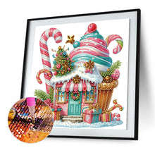 Load image into Gallery viewer, Diamond Painting - Partial Special Shaped - Christmas Ice Cream House (30*30CM)
