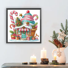 Load image into Gallery viewer, Diamond Painting - Partial Special Shaped - Christmas Ice Cream House (30*30CM)
