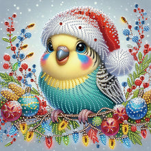 Load image into Gallery viewer, Diamond Painting - Partial Special Shaped - Christmas Bird (30*30CM)
