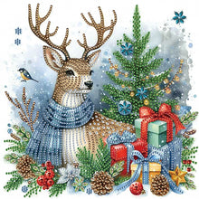 Load image into Gallery viewer, Diamond Painting - Partial Special Shaped - Christmas Elk (30*30CM)
